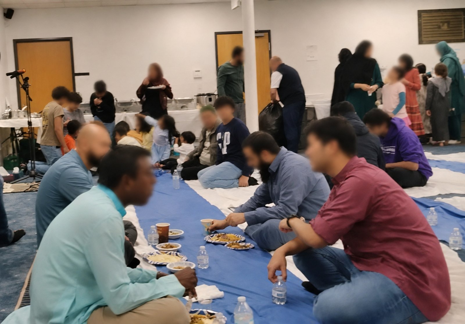 ICCR community sharing a meal together